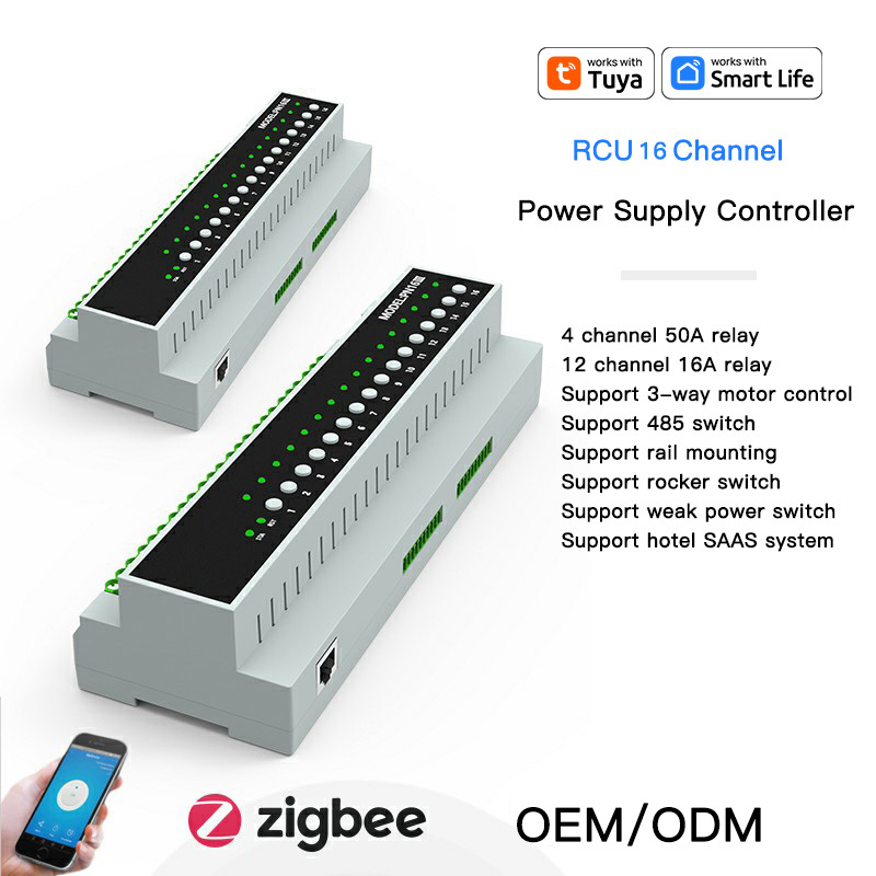 Tuya Smart Switch - Pengontrol Catu Daya Relay 16 Saluran