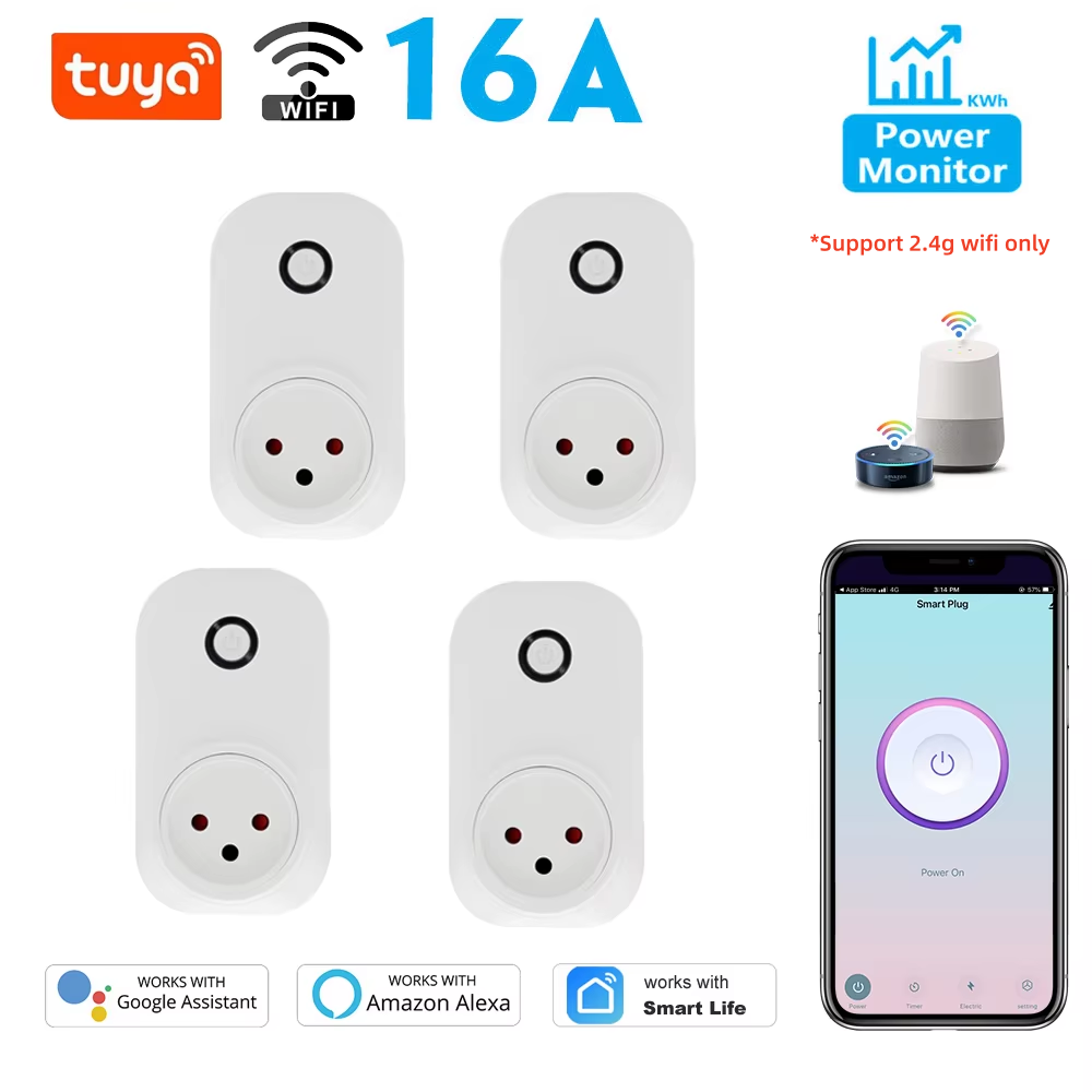 Smart Outdoor Plug - Tuya soket pintar IsraeL colokan 16A