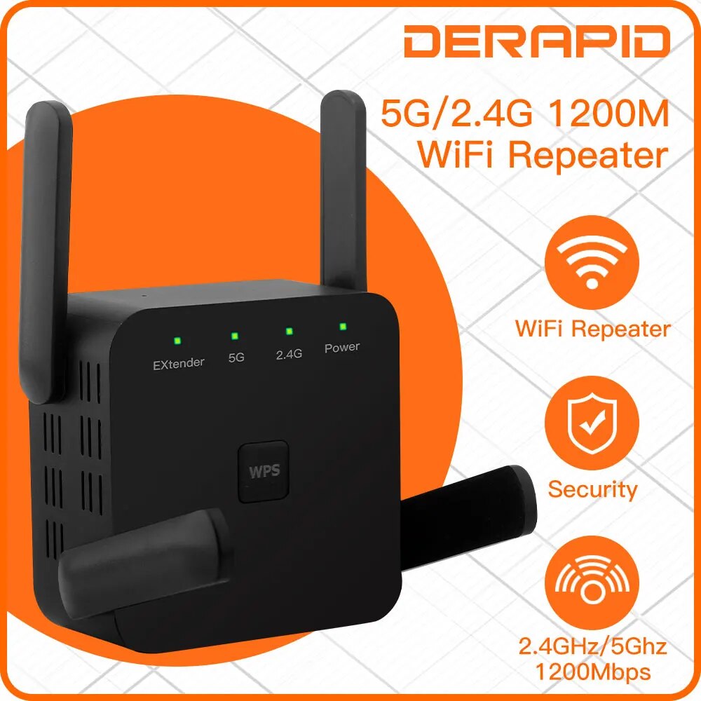 Wifi Smart Plug - Repeater WiFi 1200Mbps 2.4GHz/5GHz, penguat sinyal