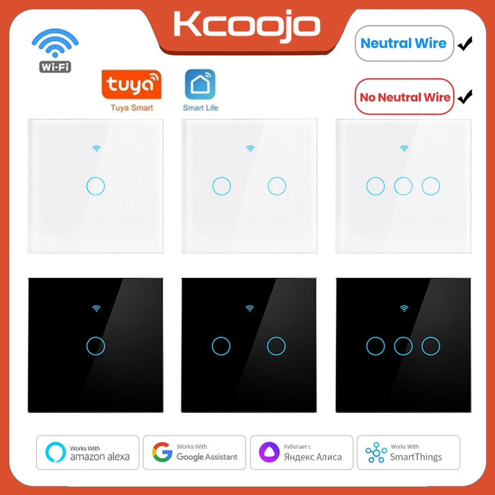 Tuya Smart Switch - Tuya Wifi EU saklar cerdas 1/2/3/4Gang