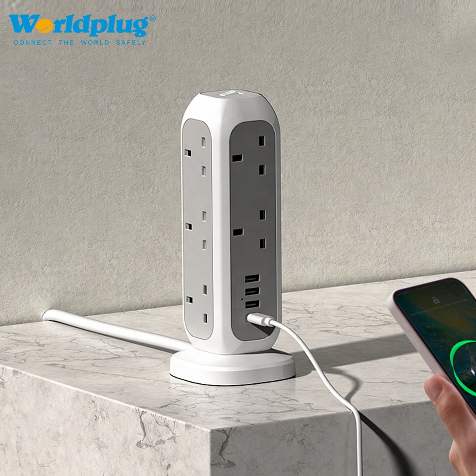 Smart Power Strip - Stop Kontak Listrik 11 Lubang UK,