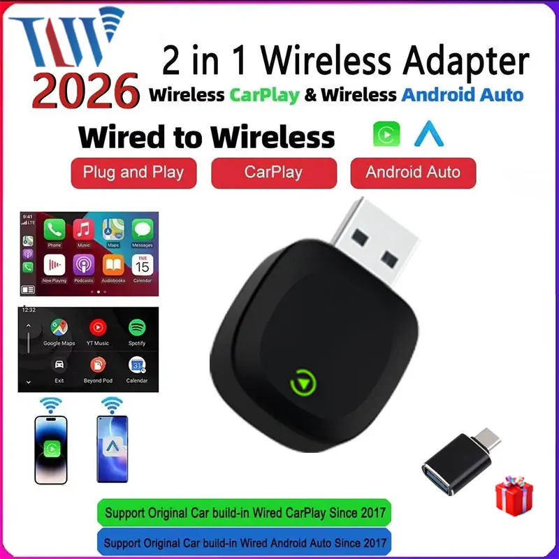 Wifi Smart Plug - TrolinkTek Wireless CarPlay Android 2026 Adaptor