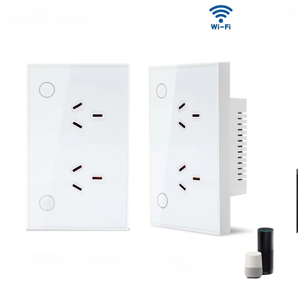Smart Home Control Panel - Stop Kontak Dinding Pintar Zigbee Wi-Fi