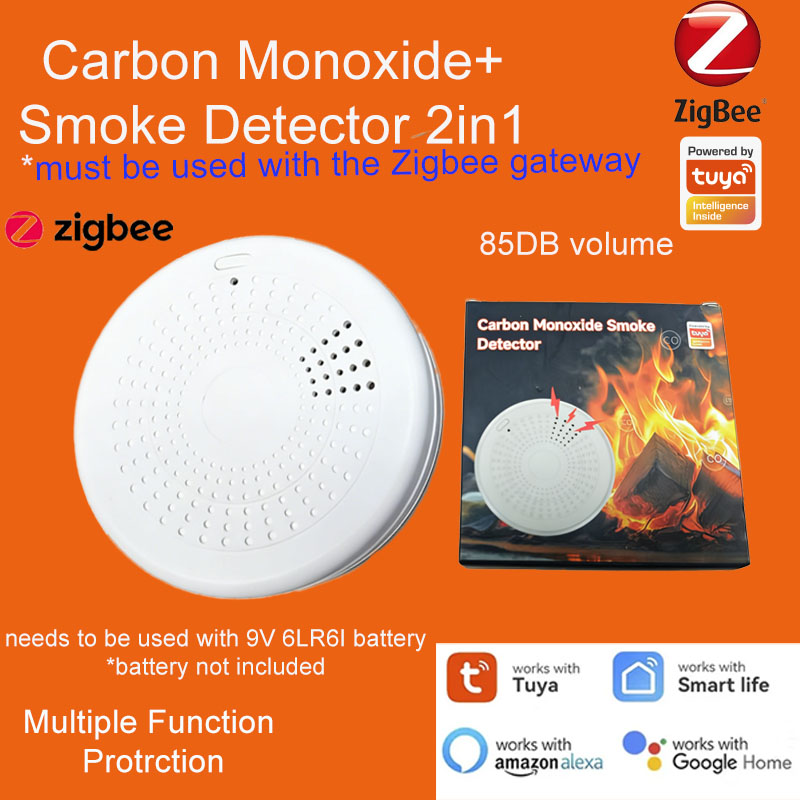 Smart Home Mqtt - Detektor Asap dan CO Zigbee 2-in-1