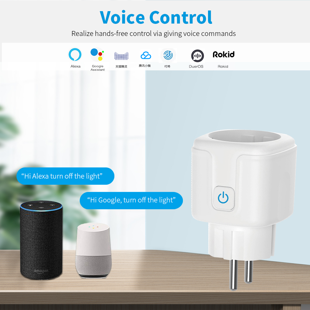 Bekerja Dengan TUYA Smart Plug - Smart Outdoor Plug ulasan dan harga