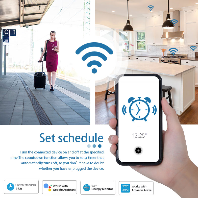 Bekerja Dengan TUYA Smart Plug - Smart Outdoor Plug ulasan dan harga