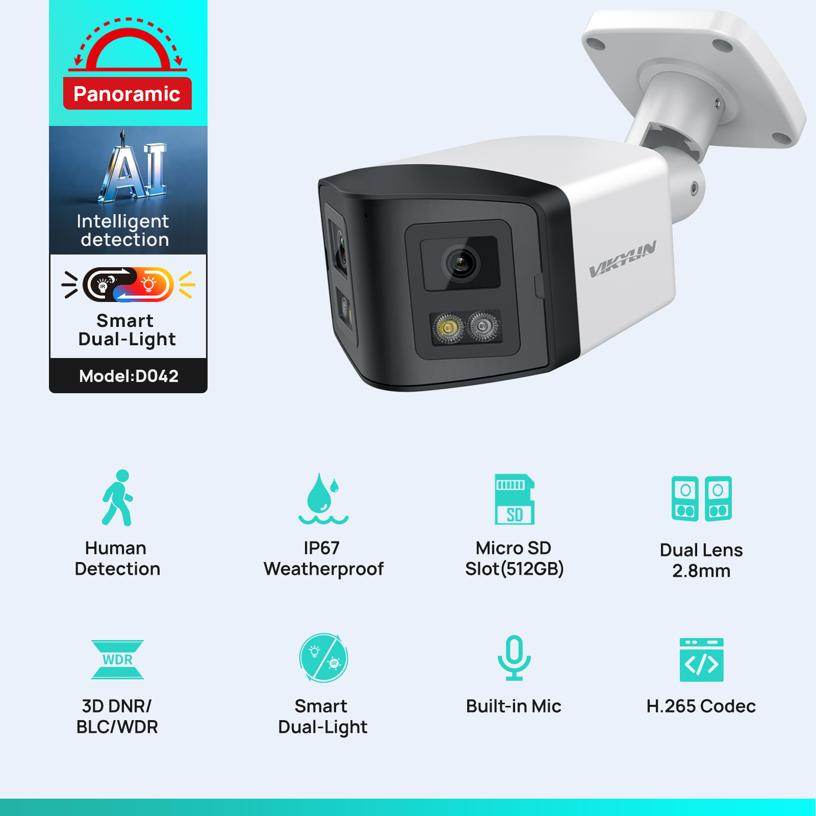 VIKYLIN 170 °   Kamera IP Keam - Smart Home Nas ulasan dan harga