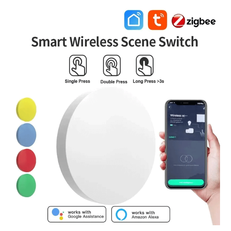 Tuya ZigBee Tombol Nirkabel Pi - Tuya Smart Switch ulasan dan harga