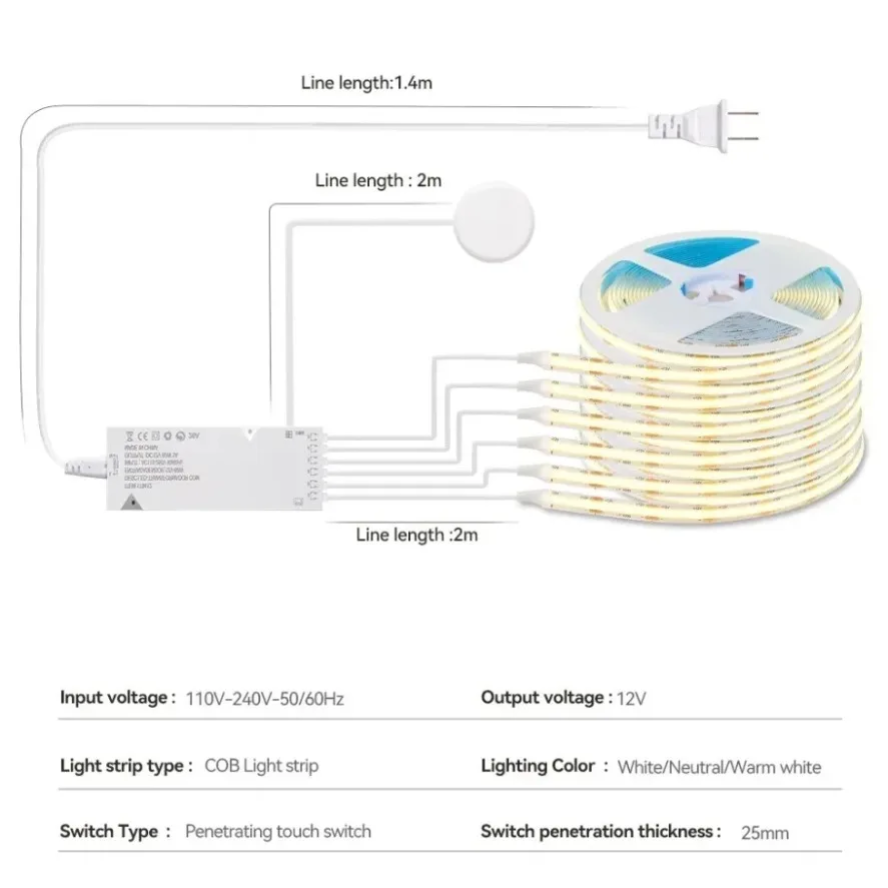 Lampu Kabinet Sinkronisasi Sen - Smart Power Strip ulasan dan harga