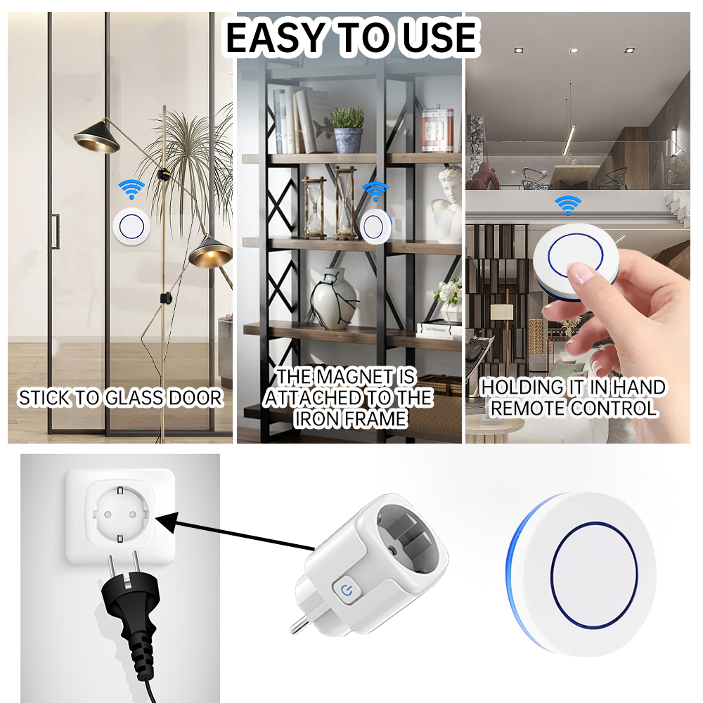 Soket Nirkabel RF433 Smart Hom - Universal Remote Smart Home ulasan dan harga