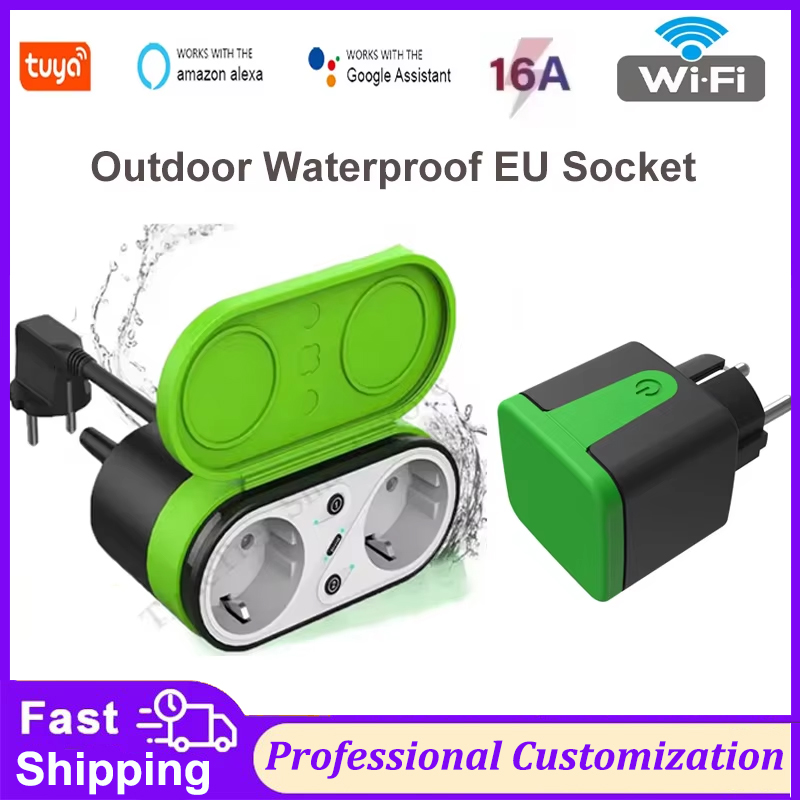 Tuya EU 16A Wifi Smart Outdoor - Wifi Smart Plug ulasan dan harga