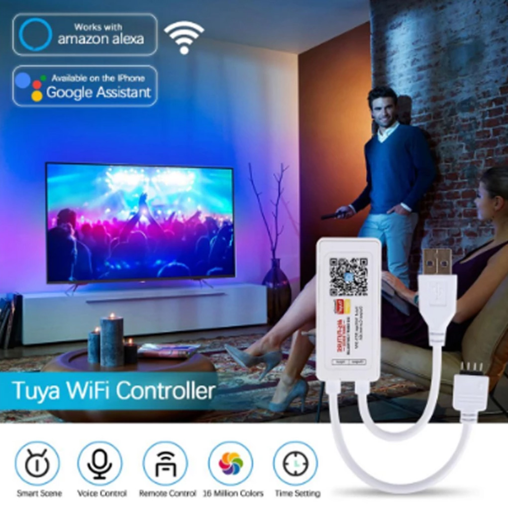 1-10Tuya setrip lampu led wi-f - Smart Home Llm ulasan dan harga