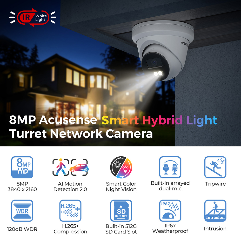Kamera IP Hikvision 4K Smart H - Smart Home Nas ulasan dan harga