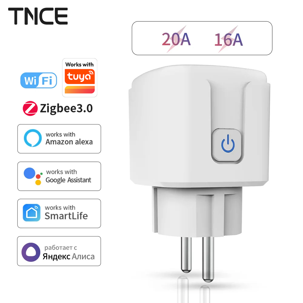 TNCE Tuya WiFi/Zigbee 16A/20A  - Smart Outdoor Plug ulasan dan harga