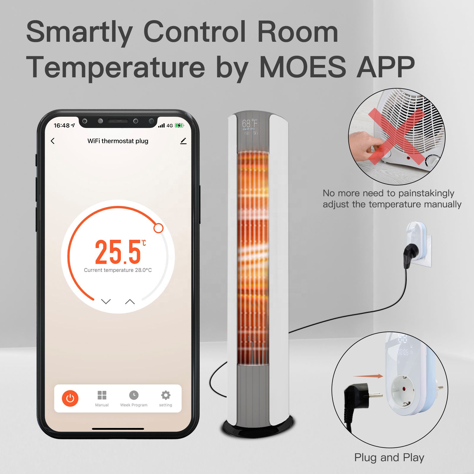 Pengontrol Suhu LED WiFi Pinta - Wifi Smart Plug ulasan dan harga