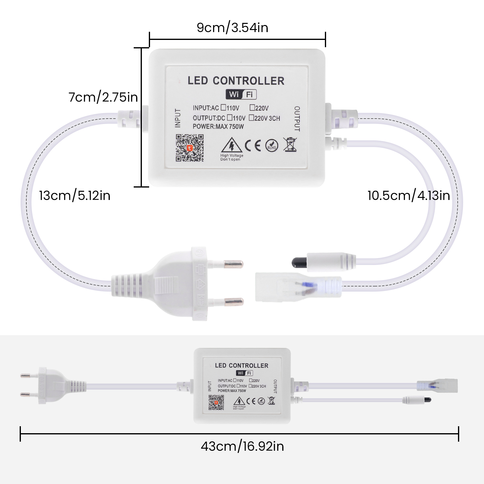Tuya Peredup LED WIFI untuk Le - Smart Power Strip ulasan dan harga