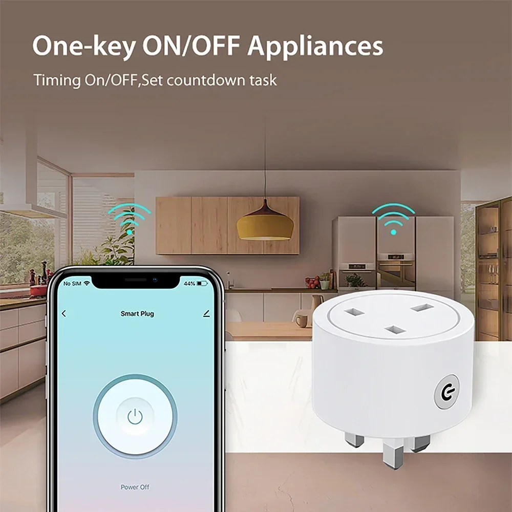 Zigbee Smart Plug 16A Soket UK - Smart Home Energy ulasan dan harga