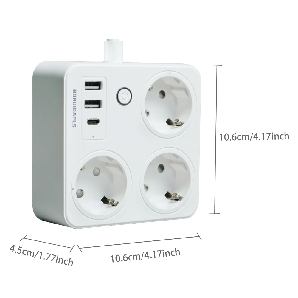 BORUIDAPLS ZigBee EU Smart Pow - Smart Power Strip ulasan dan harga