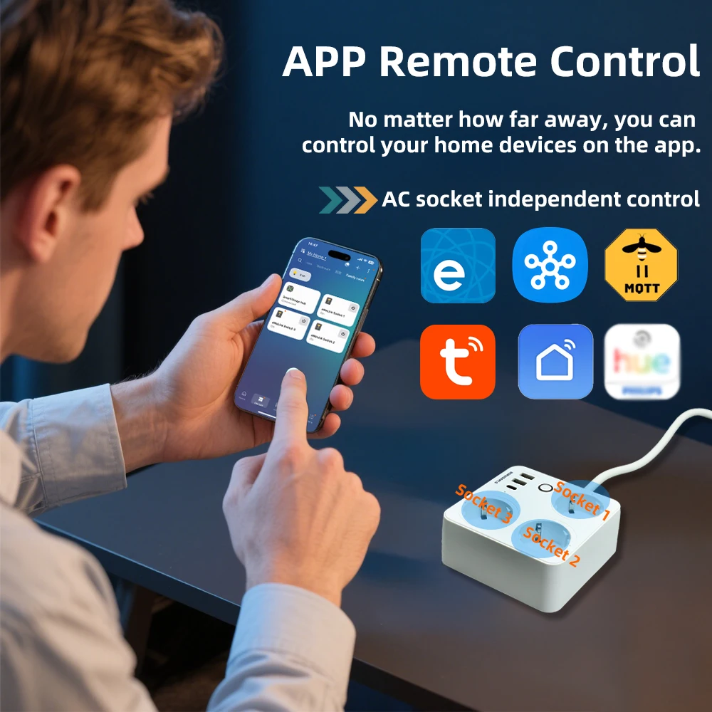 BORUIDAPLS ZigBee EU Smart Pow - Smart Power Strip ulasan dan harga