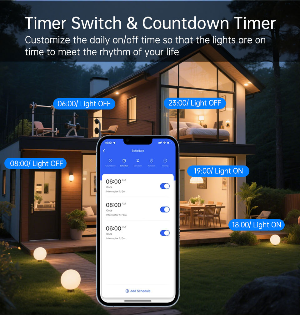1 2 3 4 Gang WiFi RF 433mhz La - Tuya Smart Switch ulasan dan harga