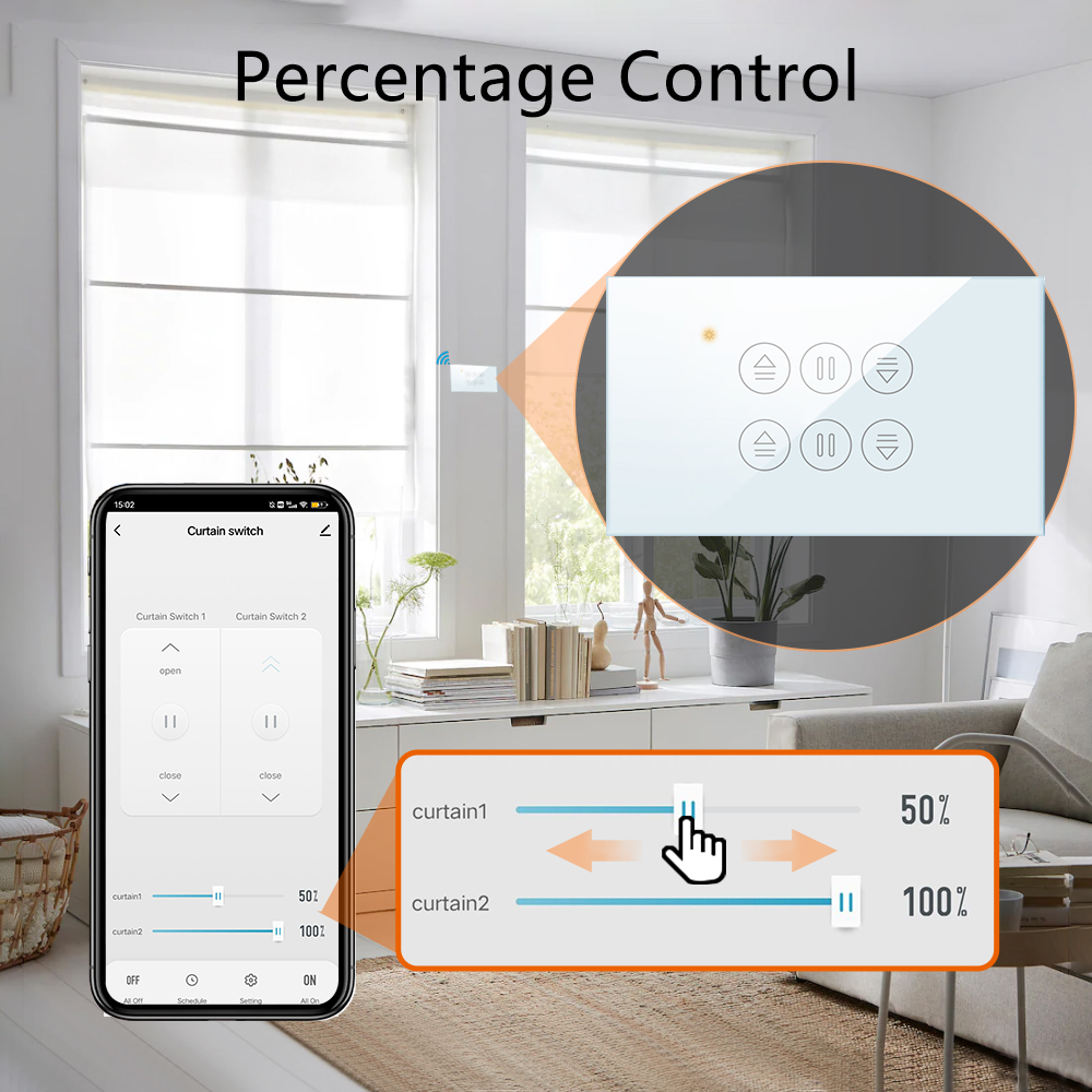 QCSMART WiFi Tirai Ganda US Sw - Universal Remote Smart Home ulasan dan harga