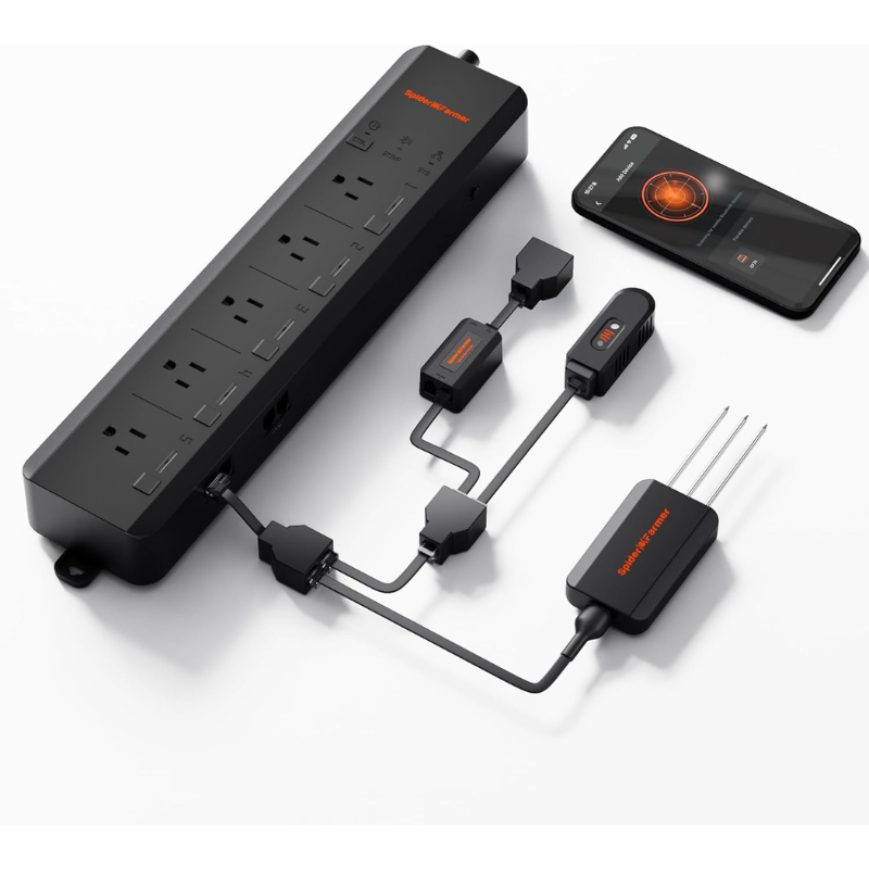 Spider Farmer 5 AC Kontrol Cer - Smart Power Strip ulasan dan harga