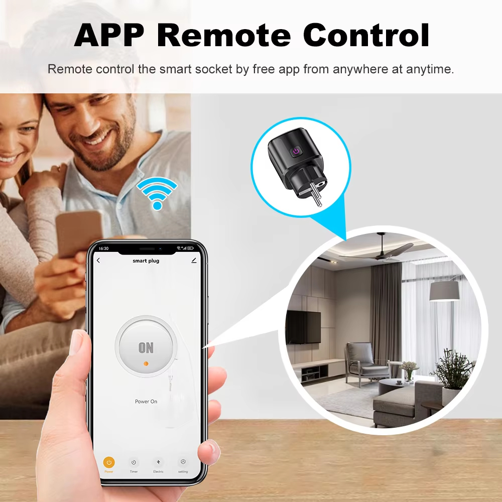 20A AC100-240V Wifi Smart Plug - Smart Outdoor Plug ulasan dan harga