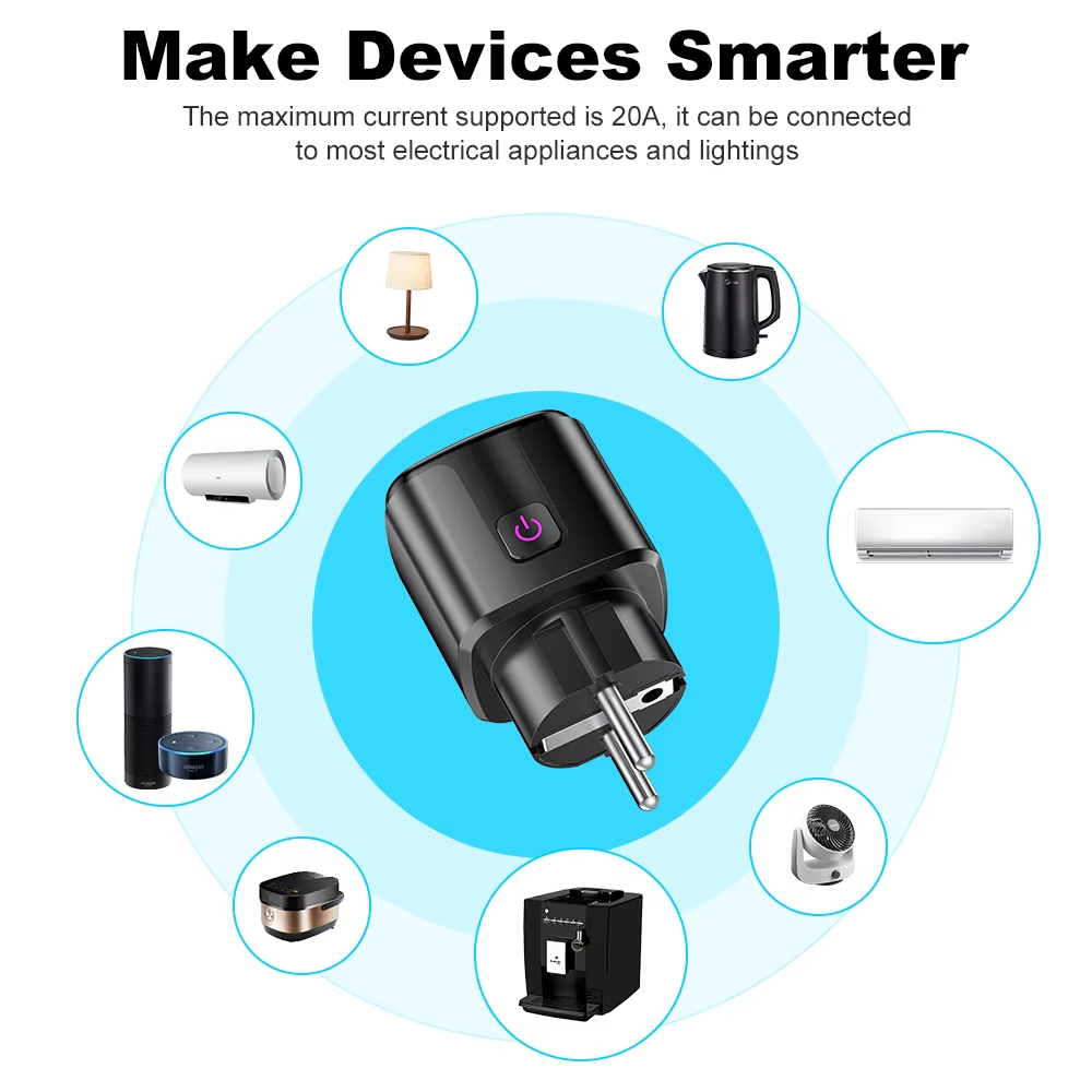 20A AC100-240V Wifi Smart Plug - Smart Outdoor Plug ulasan dan harga