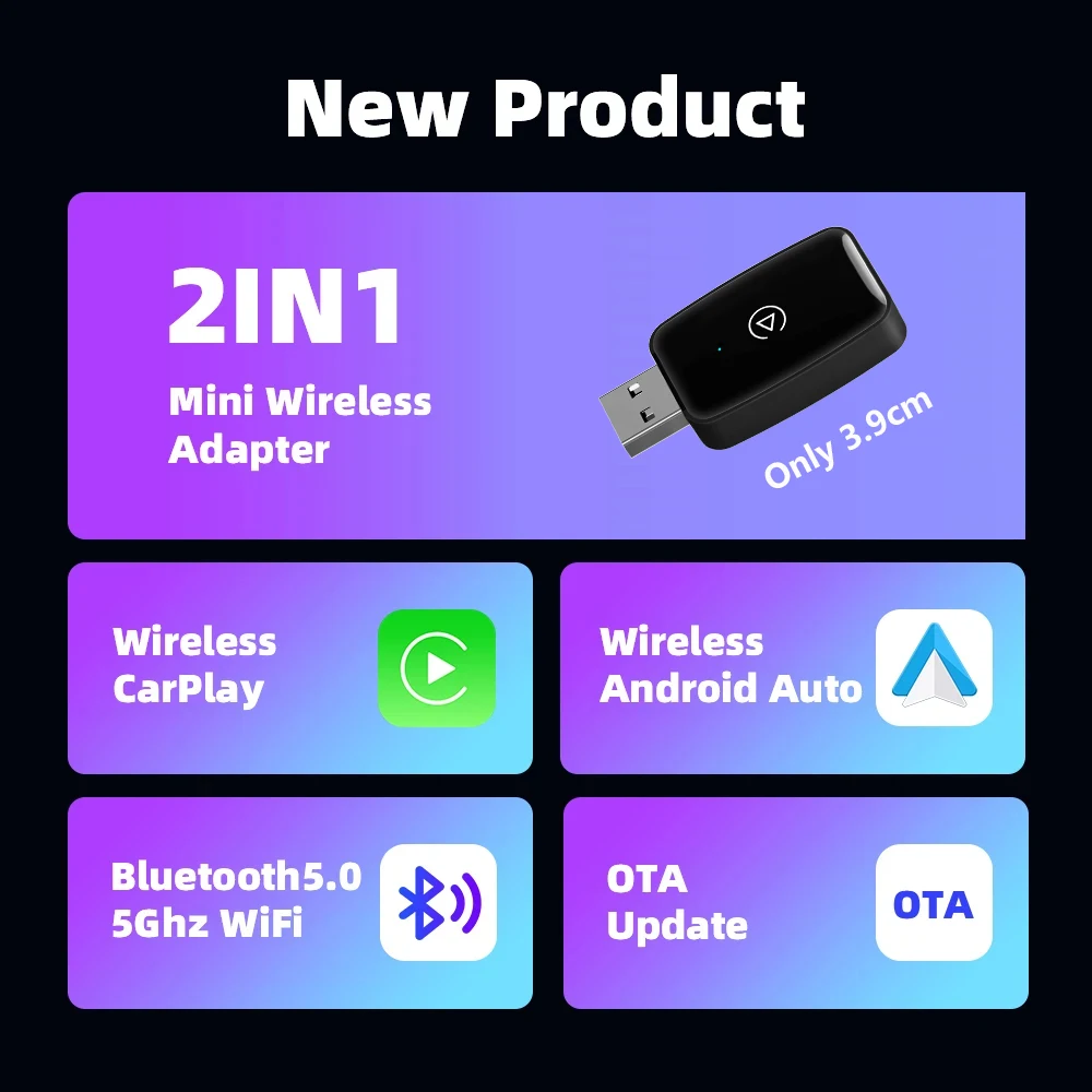 2025 Adaptor Nirkabel Carplay  - Wifi Smart Plug ulasan dan harga