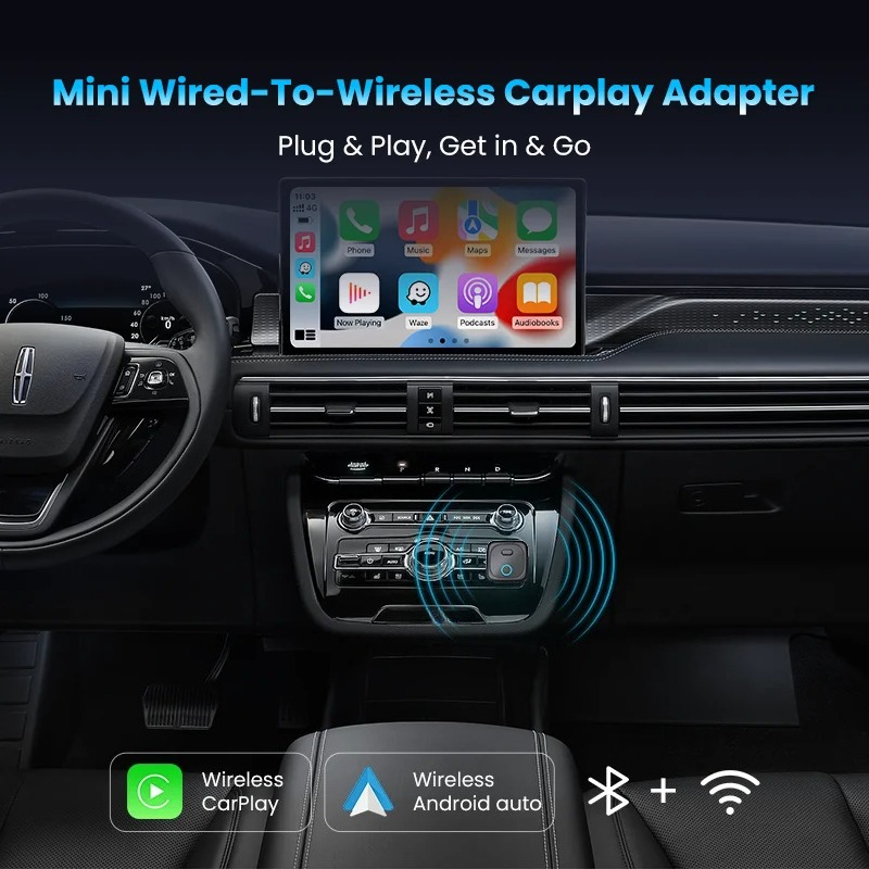 CA525-M Mini Adapter CarPlay B - Wifi Smart Plug ulasan dan harga