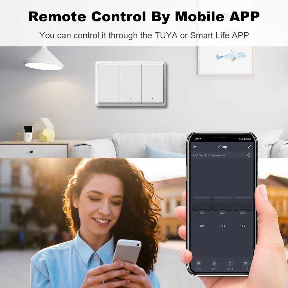 MANHOT ZigBee3.0 Smart Switch  - Tuya Smart Switch ulasan dan harga
