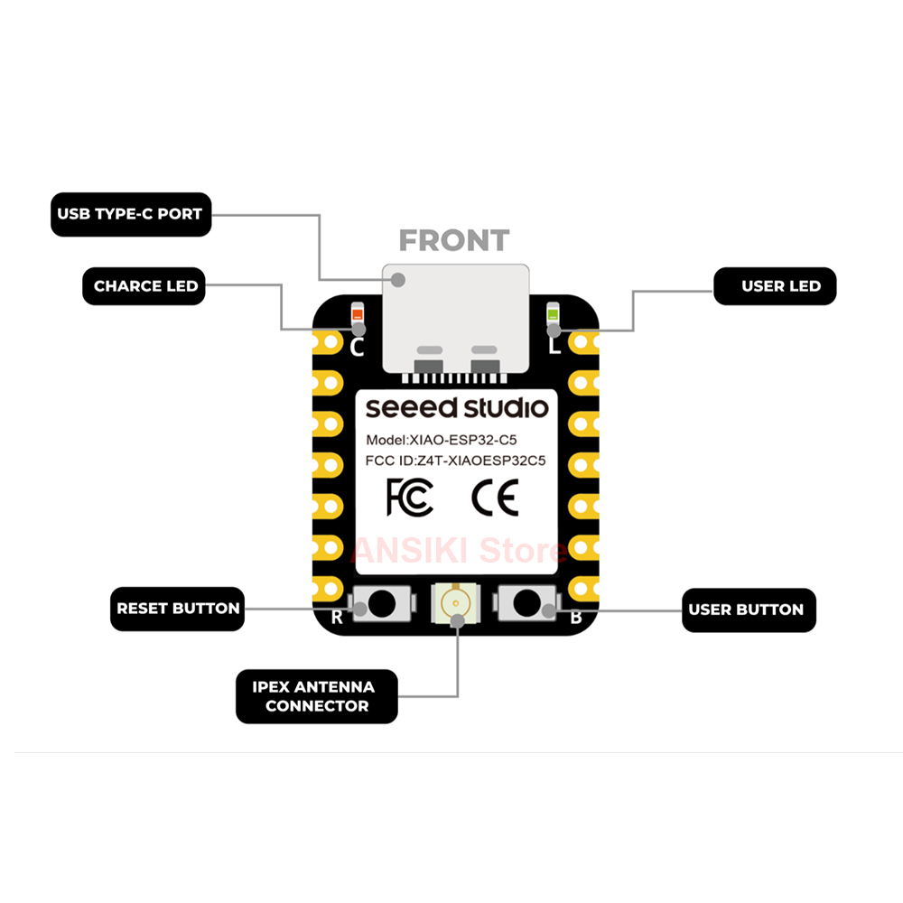 seeed studio XIAO ESP32-C5 Mod - Smart Home Mqtt ulasan dan harga